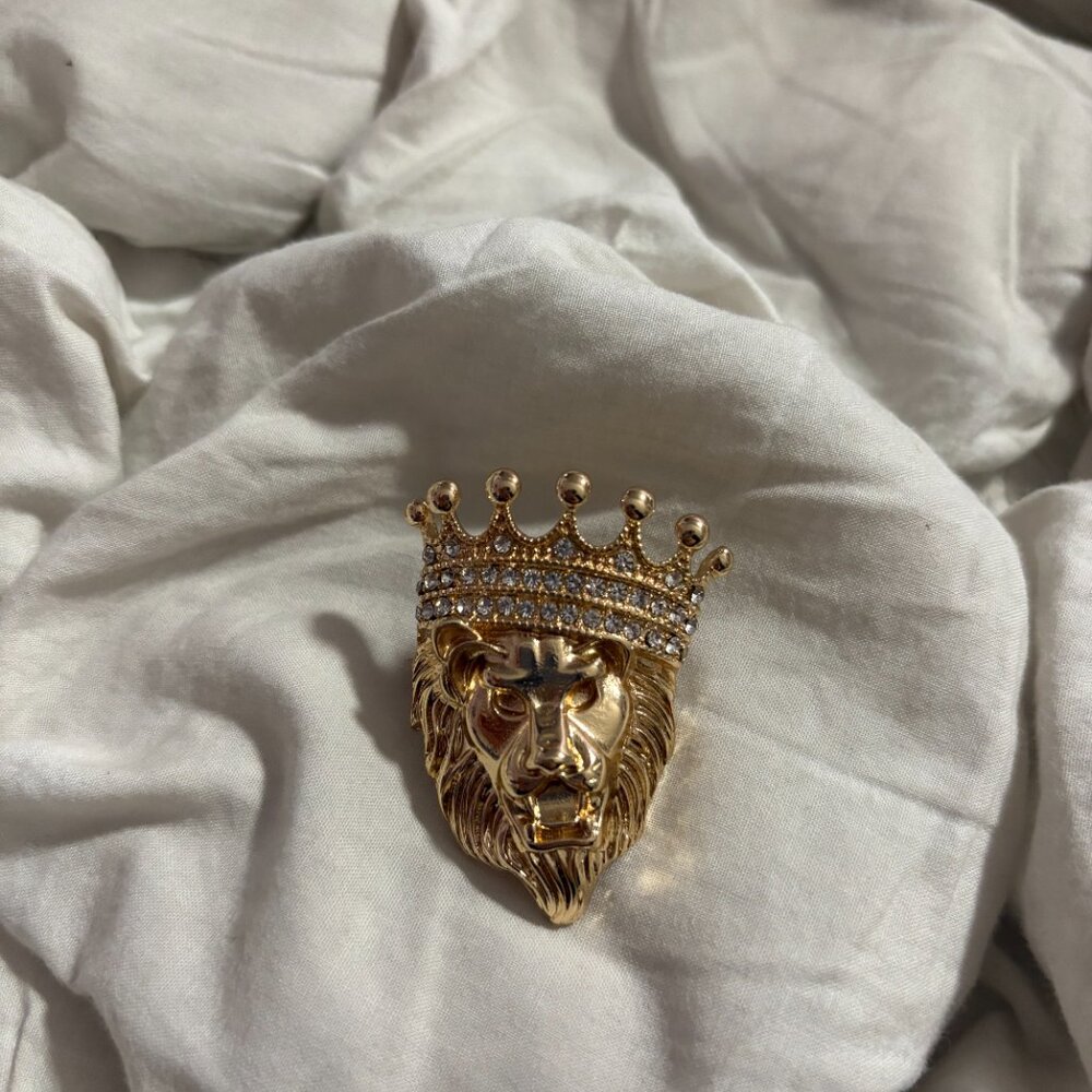 ✨ Free People ✨ Majestic Lion King Crown Brooch